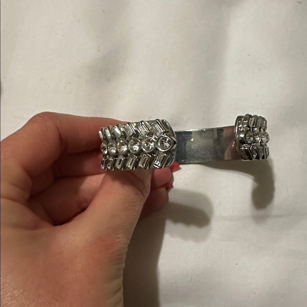 Silver cuff bangle - Picture 2 of 2